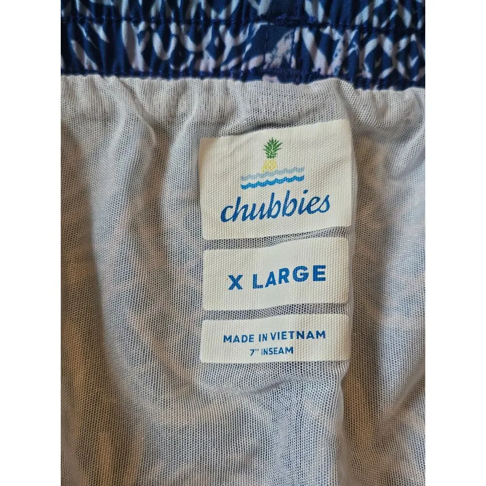 Chubbie neon pineapple swim trunks mens xl 7in inseam Pockets shorts